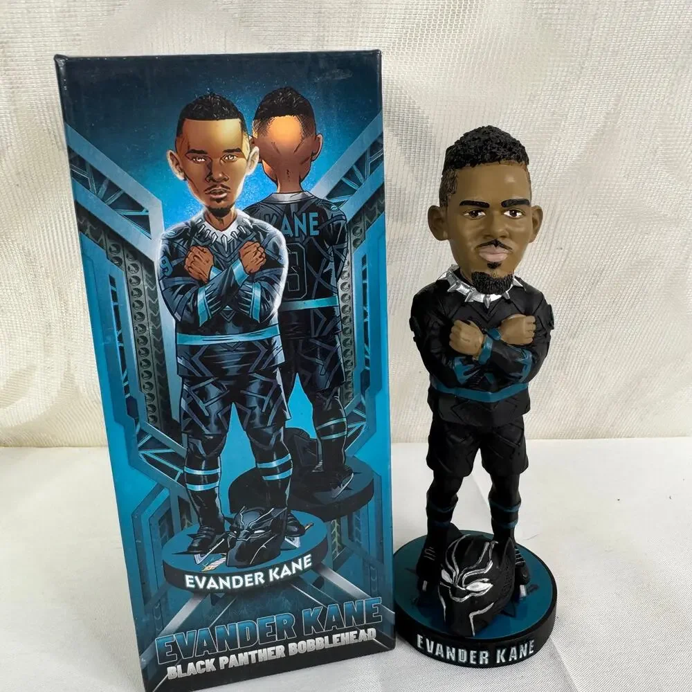 San Jose Sharks Evander Kane‎ Marvel Black Panther bobblehead SGA 2-29 SJ Bobble